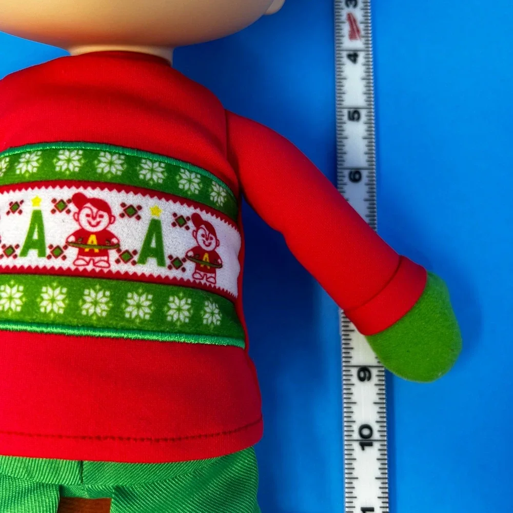 Fisher Price Alvin Chipmunks 14 inch Red Green Christmas Santa Hat‎ Plush